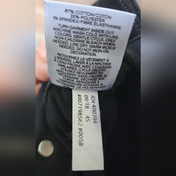 Express Mid Rise Black Sequin Stretch Denim Skinny in Black Size 4S - Picture 7 of 9